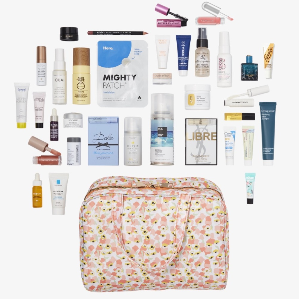 ULTA 34p Makeup Skincare Cosmetics Bag $254 Value SEALED NIB